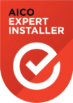 Aico Expert Installer Logo only given to companies or individuales that have been on Aico's training course