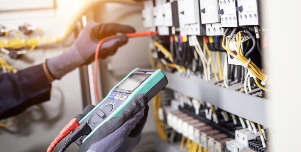 Electrician Contractor Testing Electrical Installation