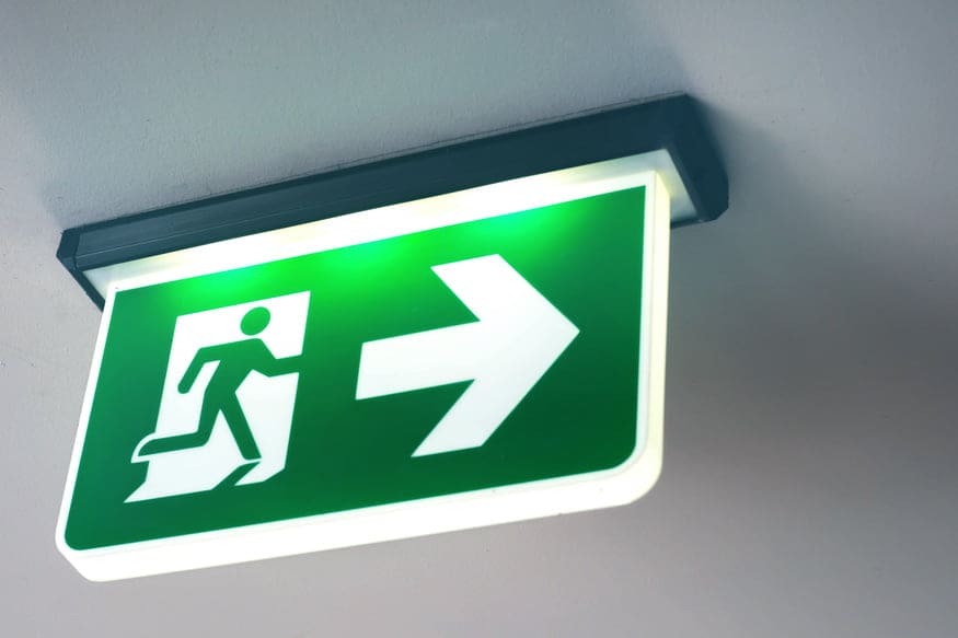 Emergency Lighting Escape Sign